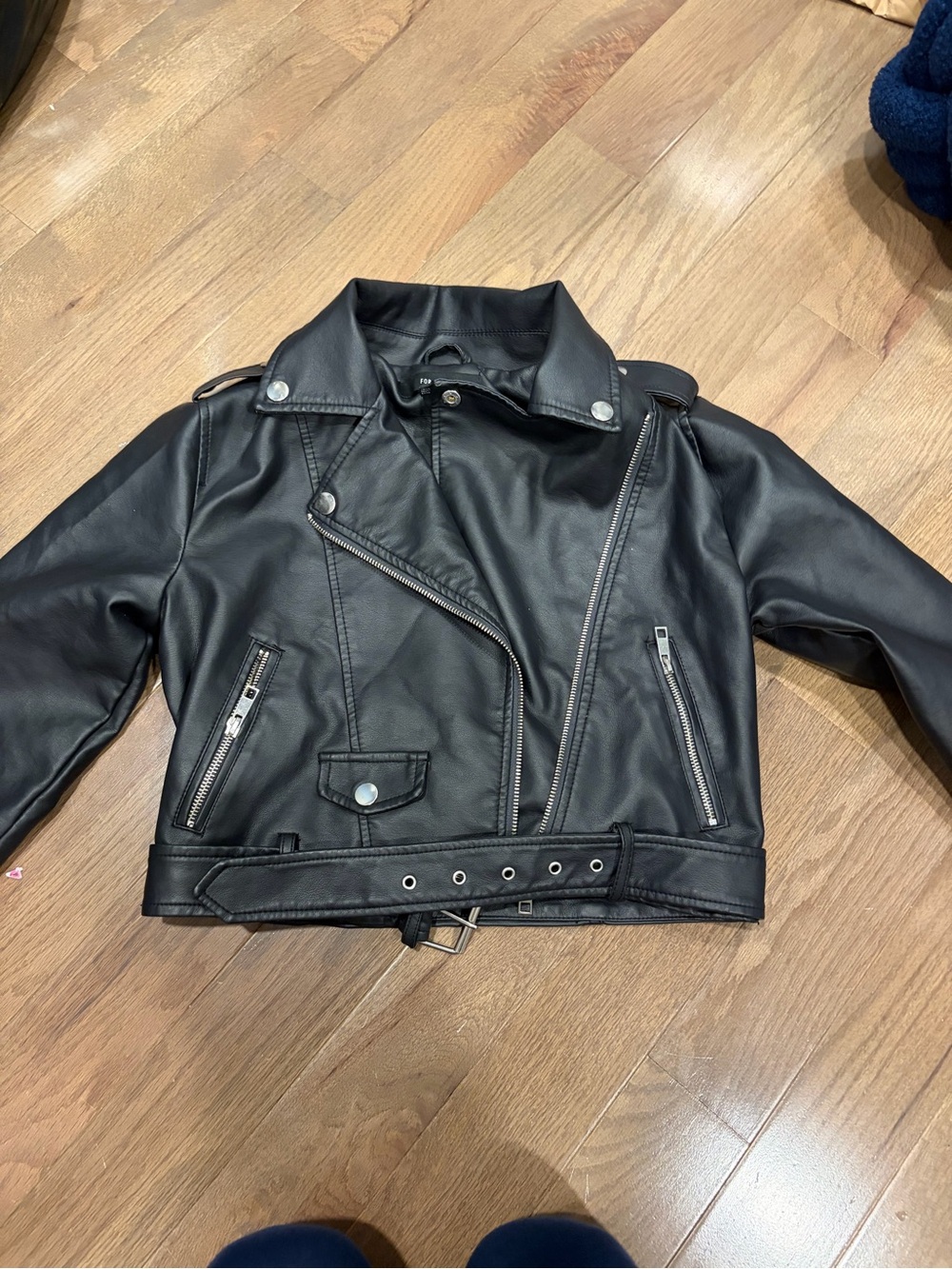 Forever 21 Black Faux Leather Jacket - Picture 1 of 2